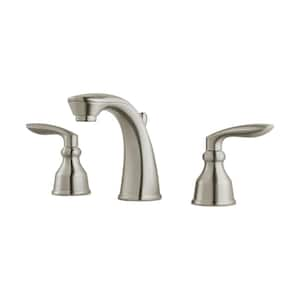 Glacier Bay Irena 8 in. deals Widespread 2-Handle Bathroom Faucet in Brushed Nickel