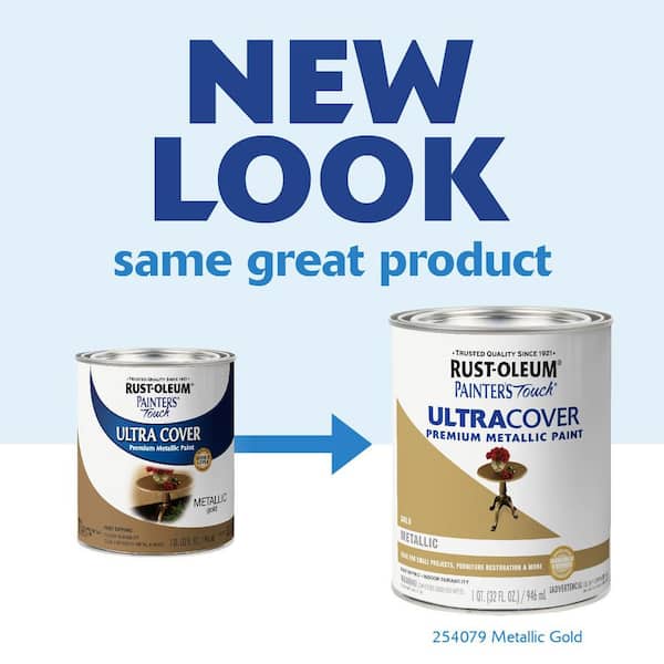 32 oz. Ultra Cover Metallic Gold General Purpose Paint (Case of 2)