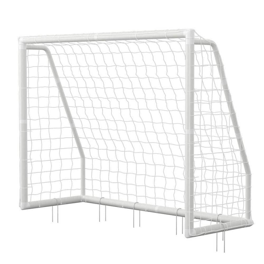 ABORON 6 ft. x 4 ft. Soccer Goal PVC Foldable Soccer Goal with 6