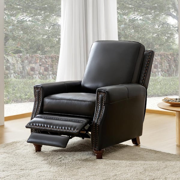 JAYDEN CREATION Theresa Black Mid-century Leather Standard (No