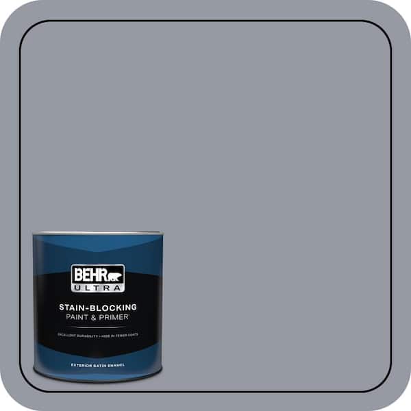 BEHR ULTRA 1 qt. #N540-4 Silhouette Satin Enamel Exterior Paint & Primer