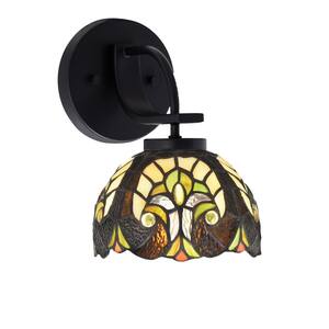 Olympia 1-Light Matte Black Wall Sconce