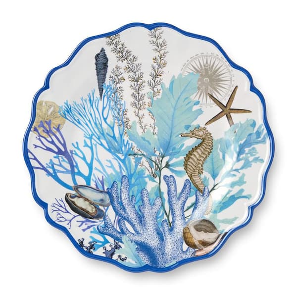 Certified International Blue Lagoon Melamine Dinner Plate (Set of 4)