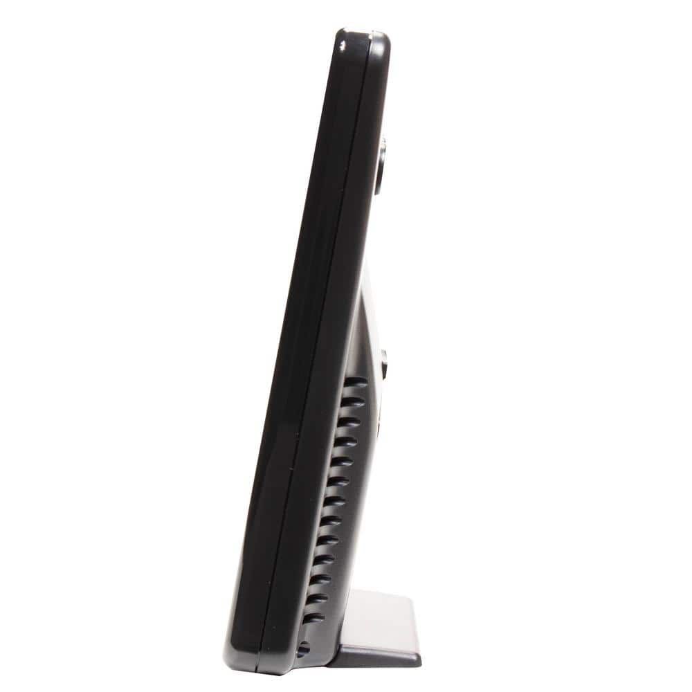Wireless Black and Gray Digital Rain Gauge with Indoor Display