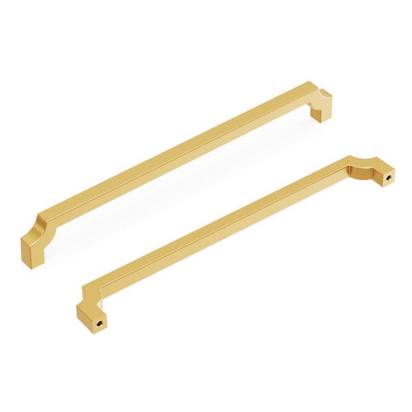 Monarch Collection Pull 8-13/16 in. (224mm) Center to Center Brushed Golden Brass Bar Cabinet Pull
