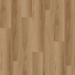 Take Home Sample-Flowing La Jolla Medium Brown 9.37 in. W x 4 in. L Waterproof Laminate Wood Flooring