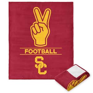 NCAA USC Number 1-Fan Silk Touch Throw