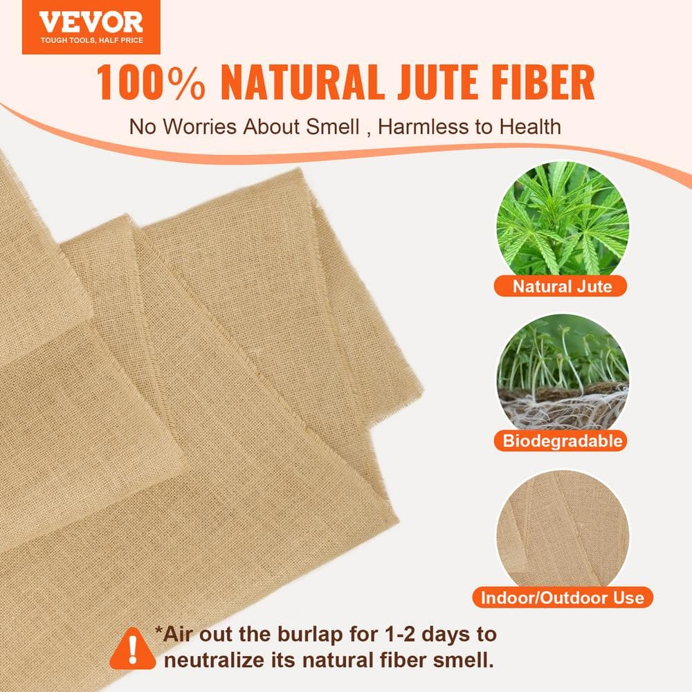 Natural Brown Burlap Canvas Roll for Outdoor Projects