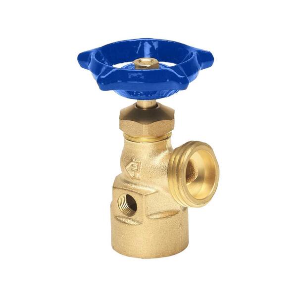 Everbilt 3/4 in. FIP x 3/4 in. MHT x 1/8 in. FIP Side Tap Brass Evaporative Cooler Valve
