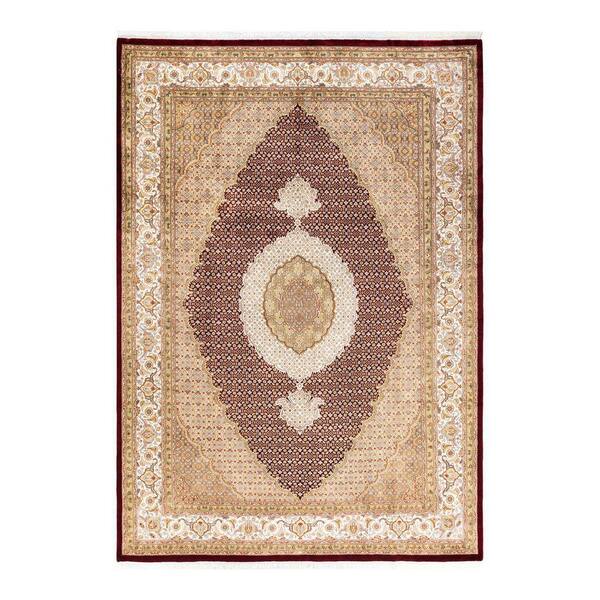 Solo Rugs Mogul One-of-a Kind Traditional Red 7 ft. x 10 ft. 1 in. Oriental Area Rug