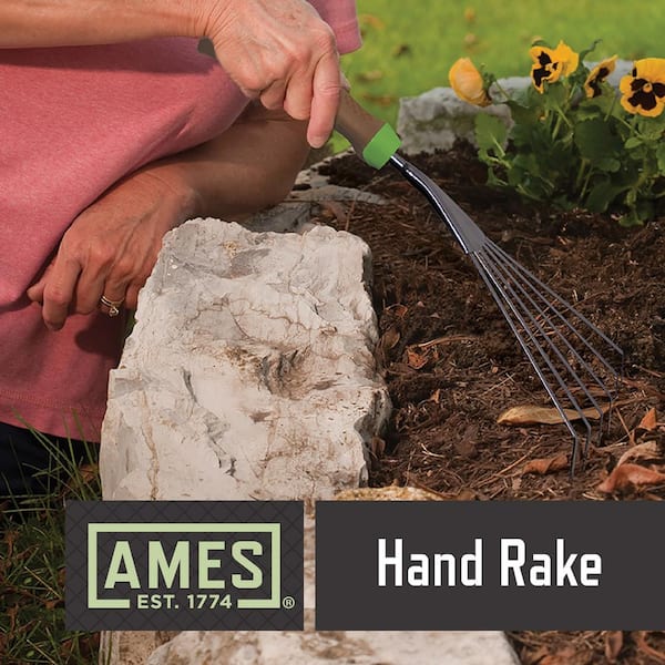 Ames 24451009 6-Pc Ergo Gel Grip Garden Tool Set with Hand Trowel, Weeder, Rake, Transplanter, Scoop & Cultivator