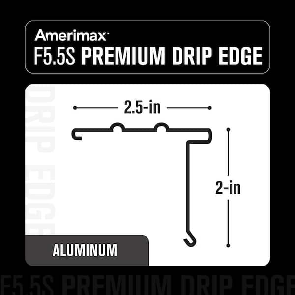Amerimax Home Products F5.5S x 10 ft. High Gloss 80 Degree White