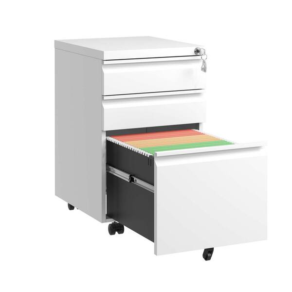 Flynama White 23.62-in File Cabinet