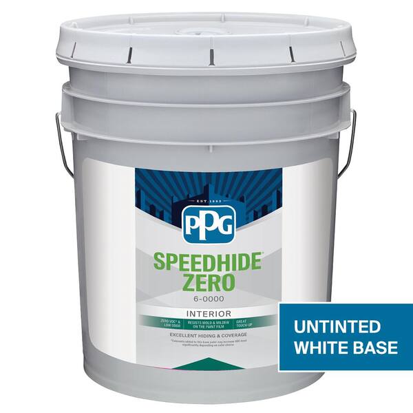 PPG SpeedHide Pro EV Zero 5 gal. Base 1SemiGloss Interior Paint 12
