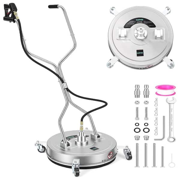 21 in. Dual Handle Surface Cleaner 4600 PSI Max with Quick Connect Plug for Pressure Washer