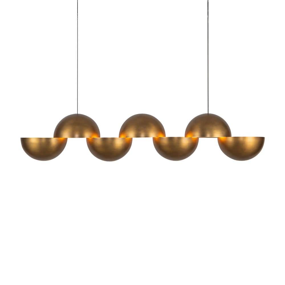 Void 41-in Vintage Brass dimmable LED Linear Pendant price history on PriceWatchPro