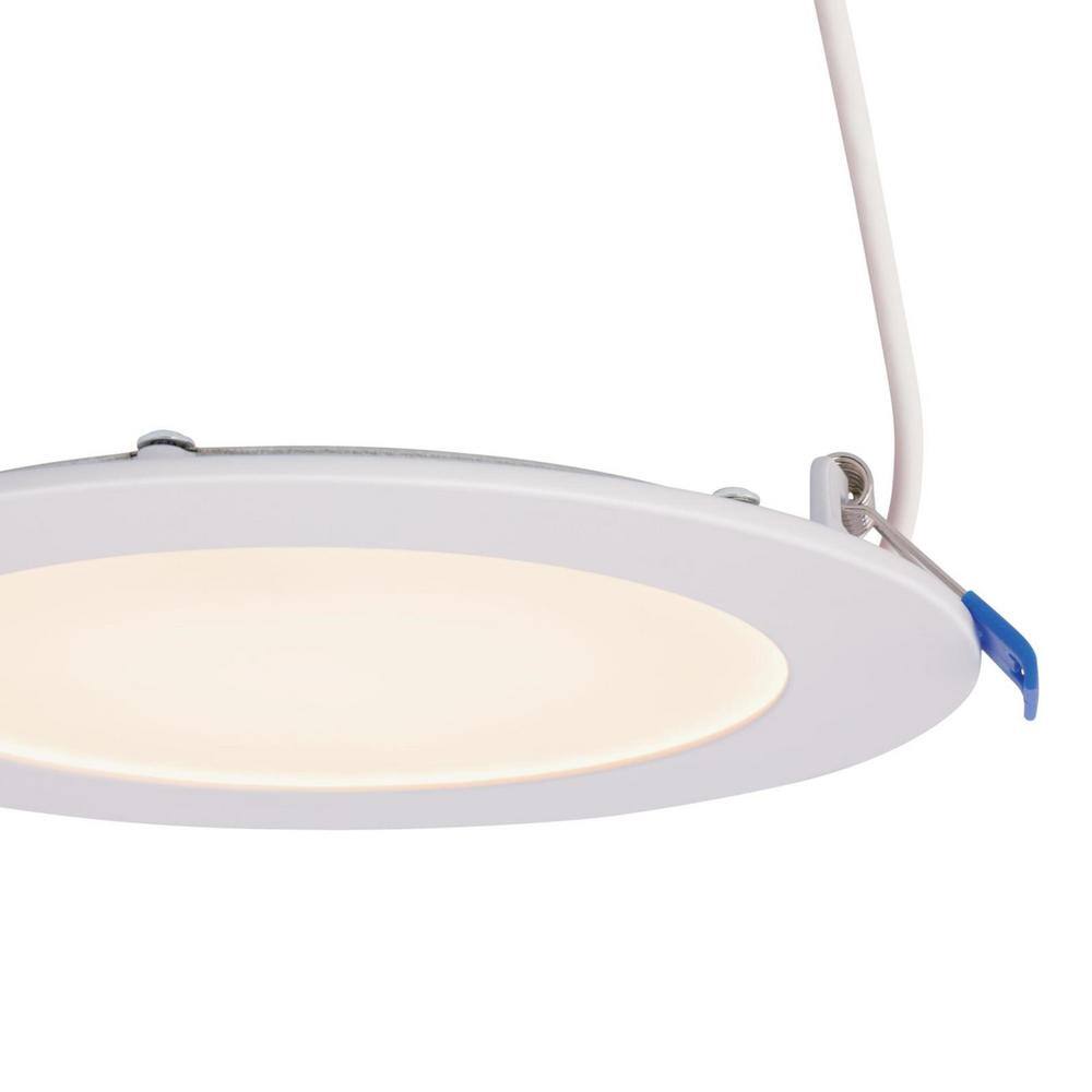 6-Inch Slim White Aluminum LED Recessed Lighting Kit
