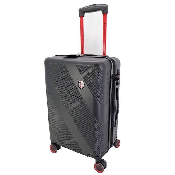 Ellehammer Luggage, 20 in. Black, ABS Hard-Shell, Spinner，TSA