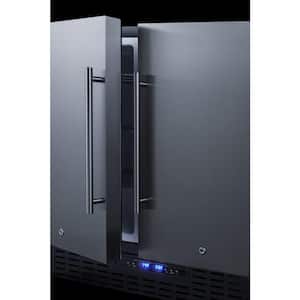 36 in. 5.8 cu. ft. Built-In Side by Side Refrigerator with Freezer in Stainless Steel, ADA Compliant