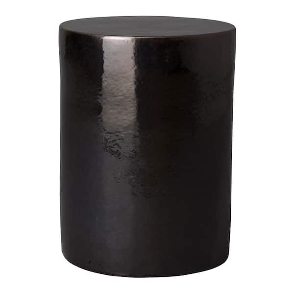 Emissary 20 in. H Metallic Round Ceramic Garden Stool