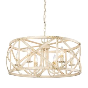 Alcott 6-Light Antique Ivory Chandelier