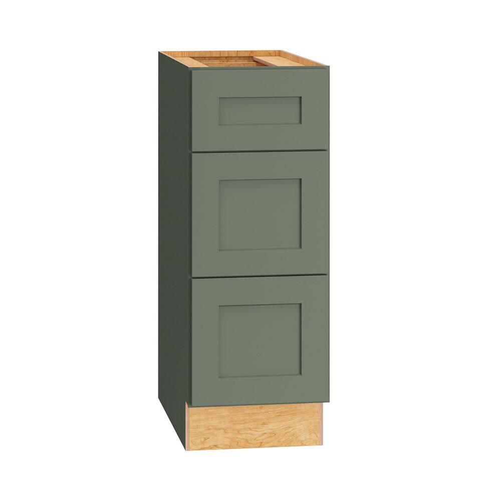 QuickShip Cottage 12 in. W x 21 in. D x 32.5 in. H Assembled Plywood Shaker Bath Drawer Base Cabinet in Conifer price history on PriceWatchPro