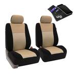 Fabric 47 in. x 23 in x 1 in. Deluxe 3D Air Mesh Front Seat Covers