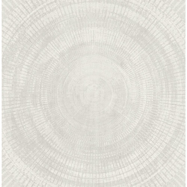 A-Street Prints Lalit Off-White Medallion Off-White Wallpaper Sample