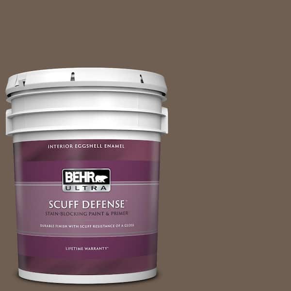 BEHR ULTRA 5 gal. #N210-6 Swiss Brown Extra Durable Eggshell Enamel Interior Paint & Primer