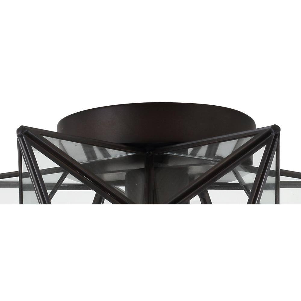 Stella 12" Moravian Star LED Flush Mount in Oil Rubbed Bronze