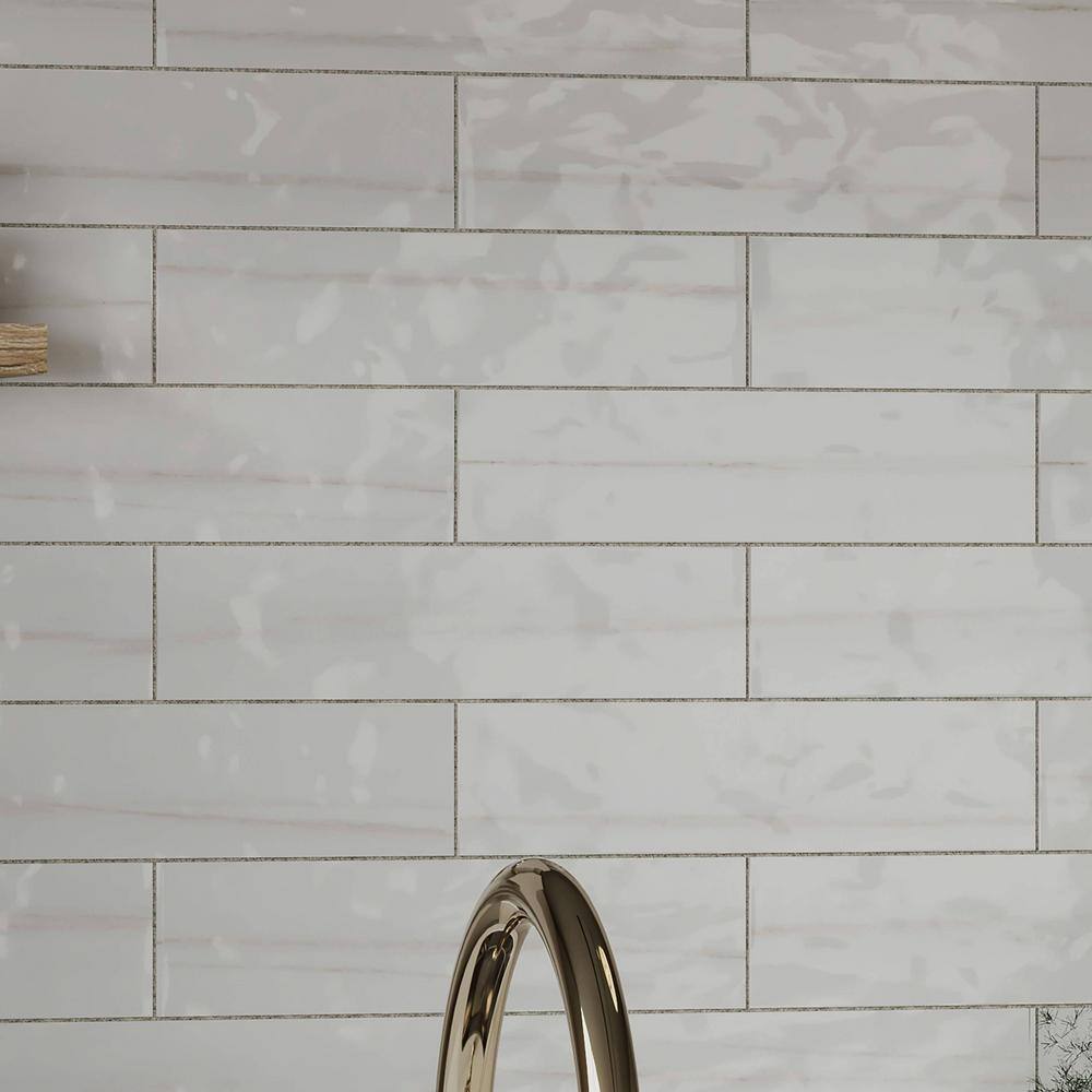 Blanc Glossy Ceramic 3x12 Subway Wall Tile