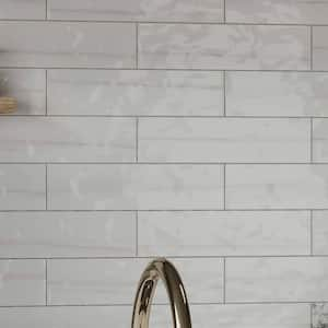 Alpine Rectangle 3 in. x 12 in. Glazed Blanc Gloss Ceramic Subway Wall Tile (5.28 sq. ft./Case)