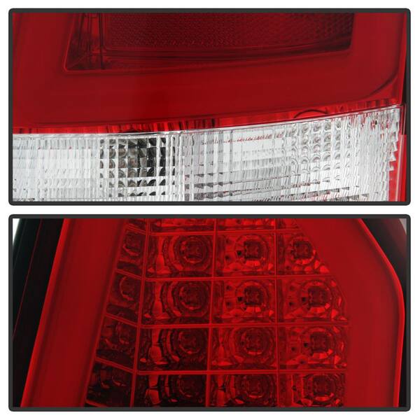 Spyder Auto Chrysler 300C 08-10 Version Light Bar LED Tail Lights Red  Clear 5083395 The Home Depot