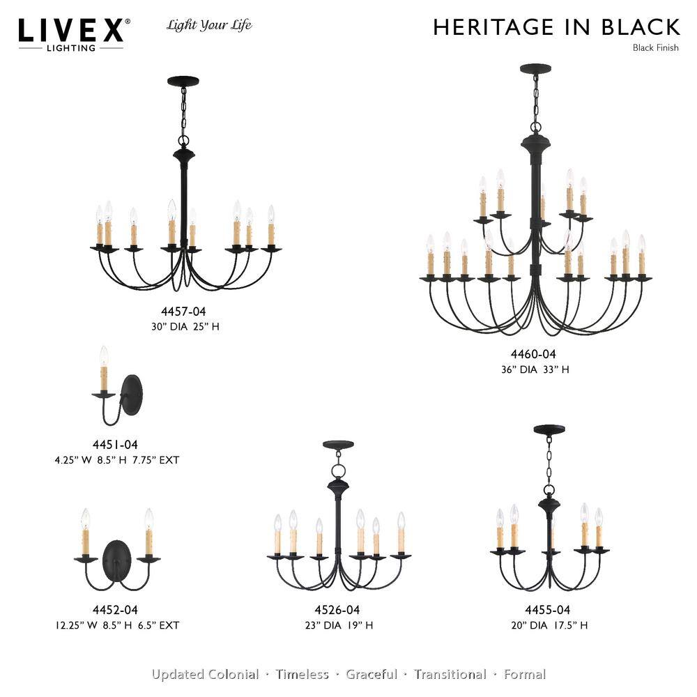 Sleek Black Steel 15-Light Candelabra Chandelier