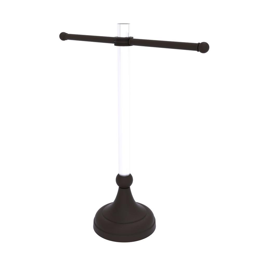 Pacific Grove Collection 6.5 in. Freestanding Double Towel Bar in Oil Rubbed Bronze with Dotted Accents price history on PriceWatchPro