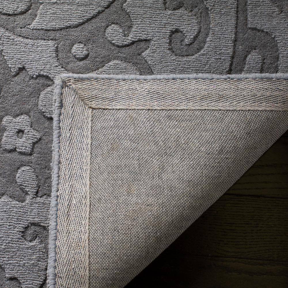 Hand-Tufted Luxe Gray Wool 4' x 6' Rectangular Area Rug