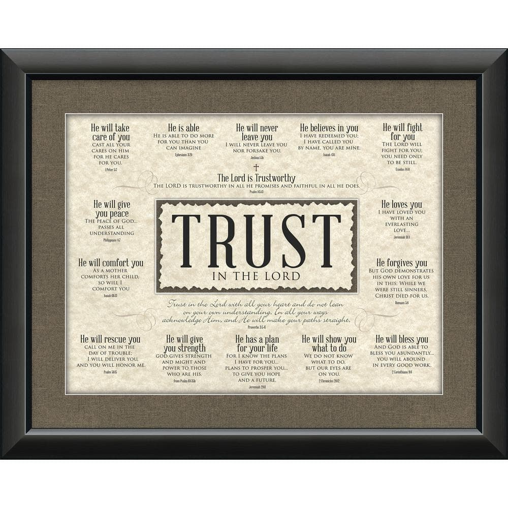 Pillars of Faith Trust By Carpentree Framed Art