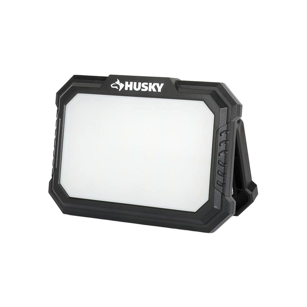Husky - 2-Pack 1200lm Rechargeable Magnetic Utility Light with CCT