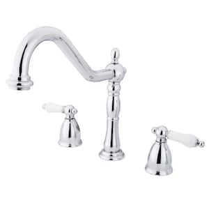 Heritage 2-Handle Standard Kitchen Faucet in Polished Chrome