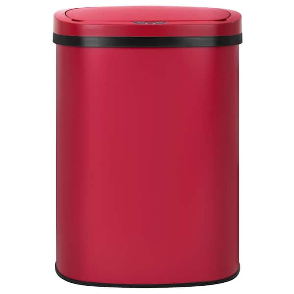 Rubbermaid Commercial Products 13-Gallons Red Plastic Touchless