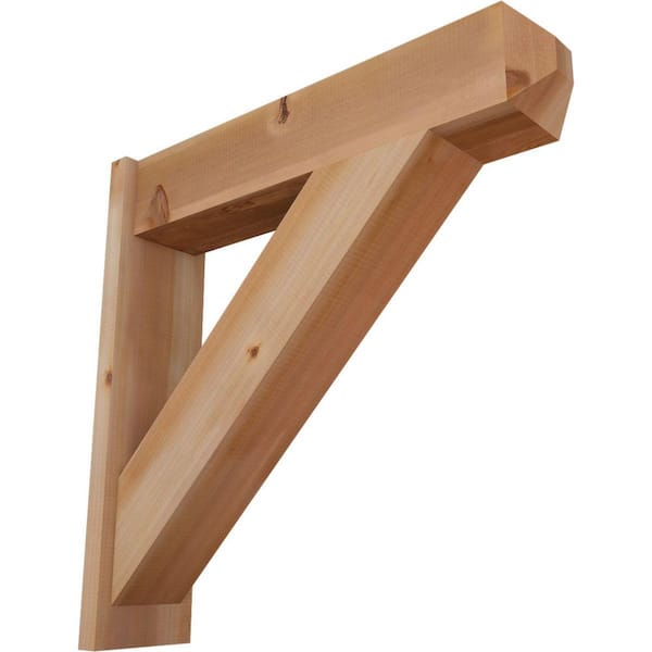 Ekena Millwork 8 in. x 32 in. x 32 in. Western Red Cedar Traditional Craftsman Smooth Outlooker