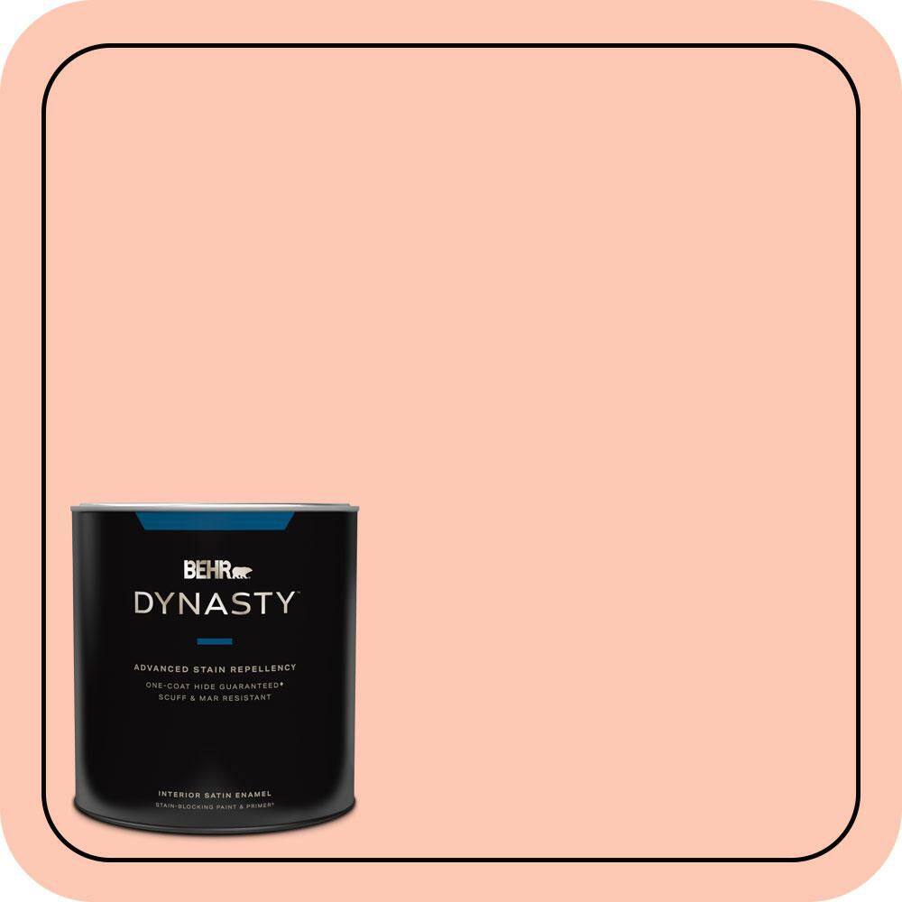 1 qt. #210A-3 Malibu Peach Satin Enamel Interior Stain-Blocking Paint and Primer price history on PriceWatchPro