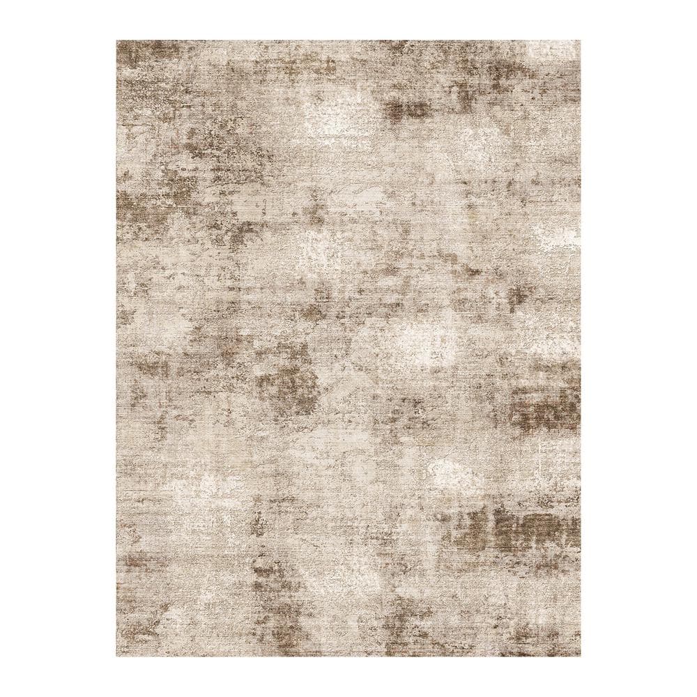 De Kooning Brown 3 ft. x 5 ft. Modern Abstract Area Rug price history on PriceWatchPro