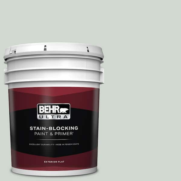 BEHR ULTRA 5 gal. Home Decorators Collection #HDC-CT-23 Wind Fresh White Flat Exterior Paint & Primer