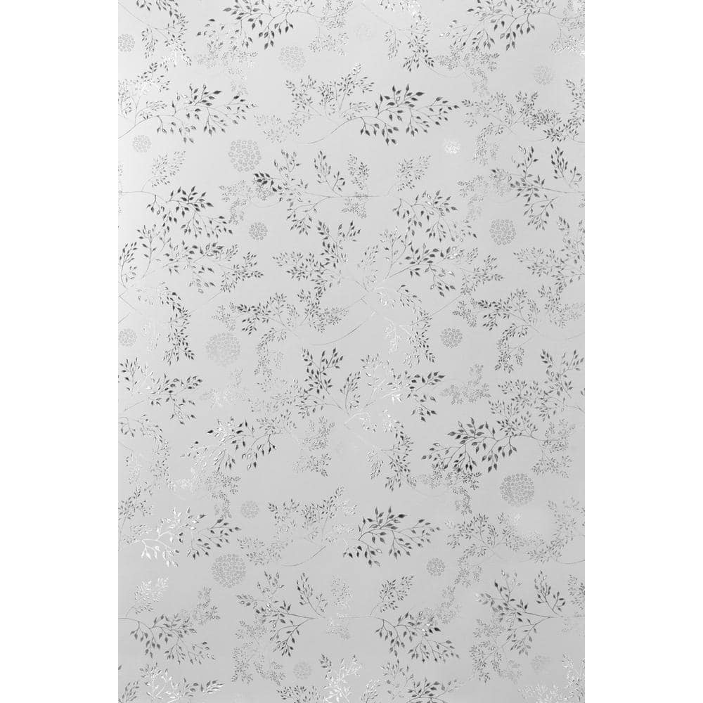 Elderberry Frosted Glass Privacy Window Film, 24 x 36 Inches