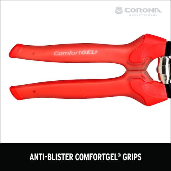 ComfortGEL 3 in. High Carbon Steel Blade with Full Steel Core Handles Anvil Hand Pruner