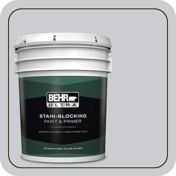 BEHR ULTRA 5 gal. #PPU26-16 Hush Semi-Gloss Enamel Exterior Paint & Primer