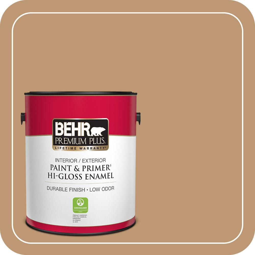 1 gal. #270F-5 Wilmington Tan Hi-Gloss Enamel Interior/Exterior Paint & Primer price history on PriceWatchPro