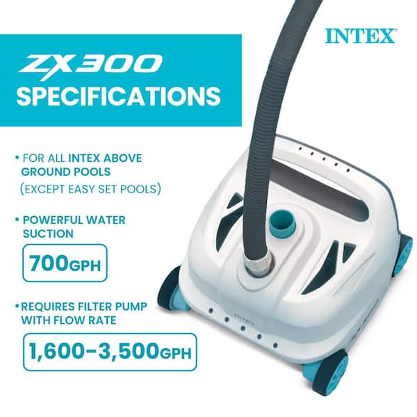 700 GPH Above Ground Pool Cleaner Robot Vacuum with 21 ft. Hose