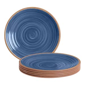 Azria Melamine Dinner Plates in Laguna Blue (Set of 6)